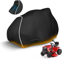 Riding Lawn Mower Cover, 600D UV & Dust & Water Resistant (72"L x 54"W x 46"H/Black)