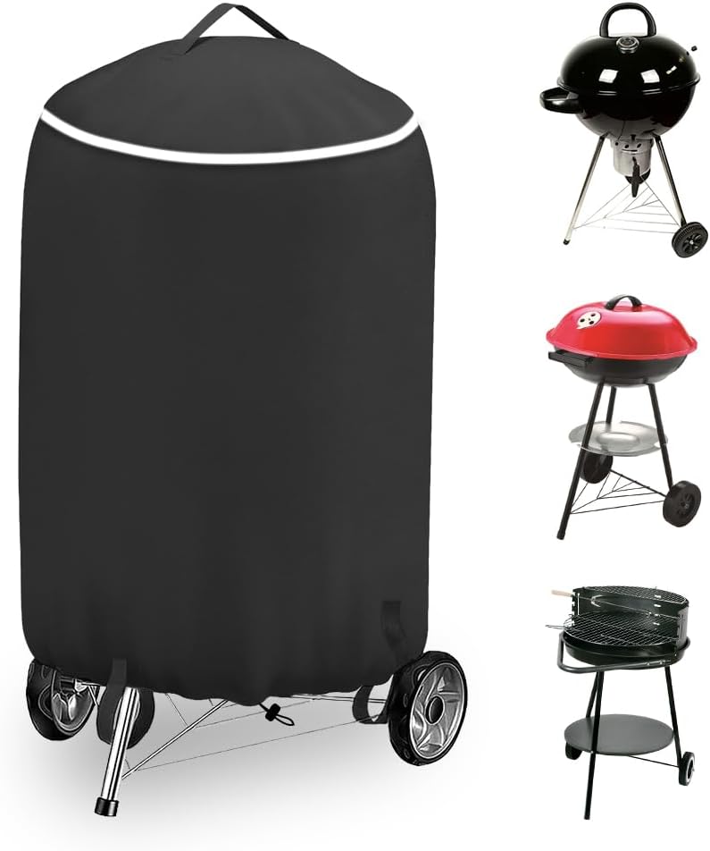 Zenicham Fade and Tear Resistant Charcoal Grill Cover for 22 inch Weber Grill